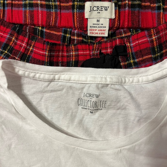 JCREW flannel pajama set. NWOT - Picture 2 of 4